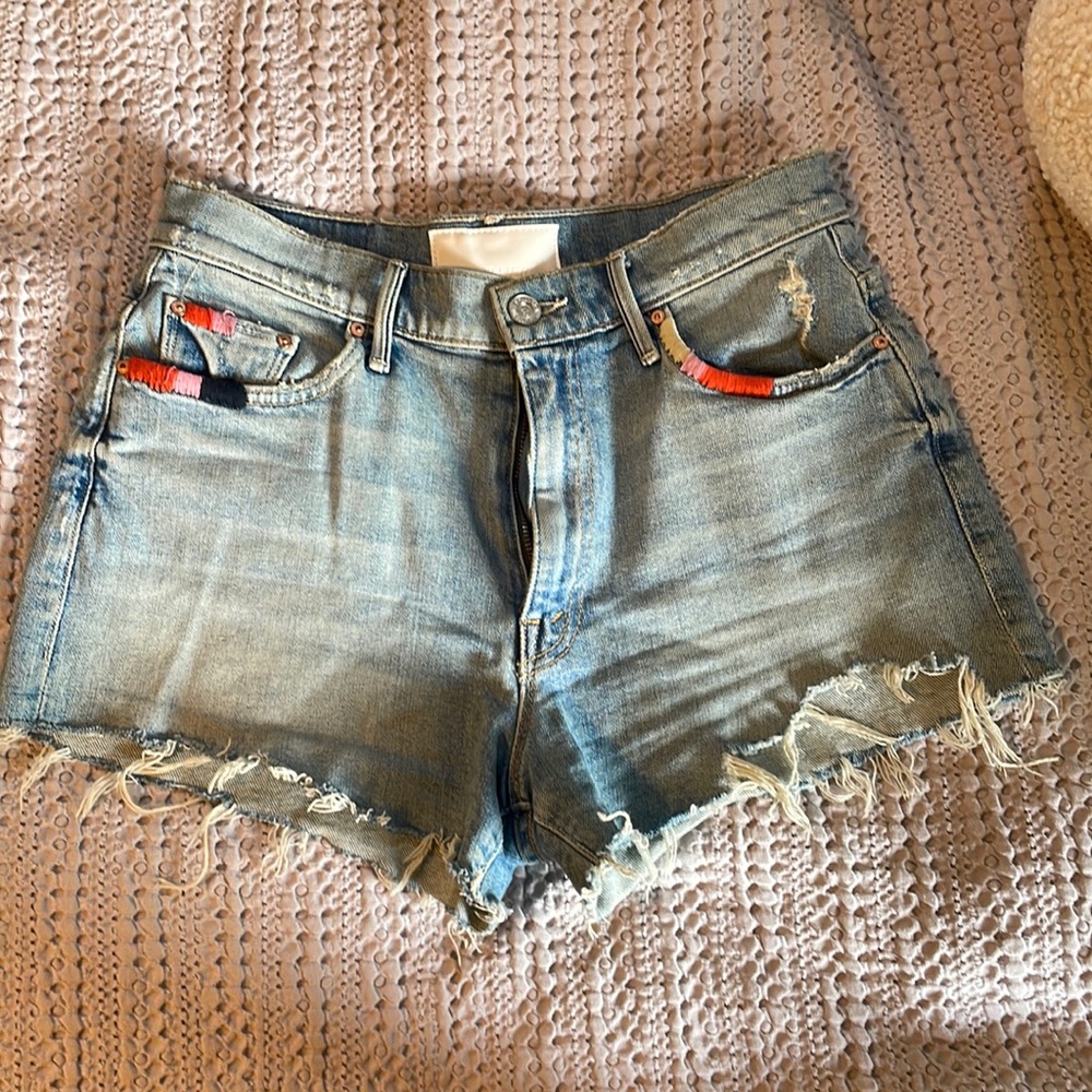 Mother denim shorts